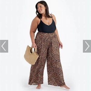 Summersalt Leopard Print Palazzo Pants